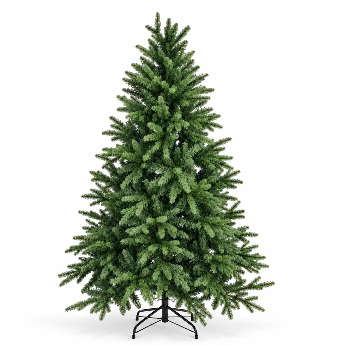 Árvore de Natal 1,80 m pinheiro realista com pontas PE